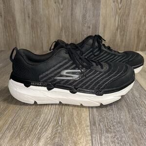 Skechers Men's US Size 9.5 GoRun Ultra Go Black White Running Sneaker Shoes